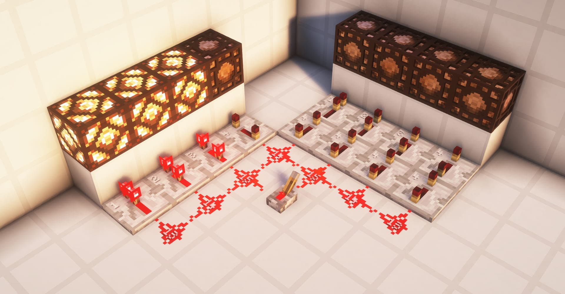 不同时间亮起的灯